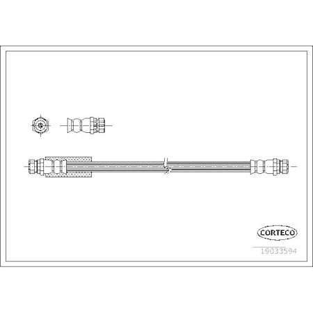 Corteco Brake Hose, 19033594 19033594